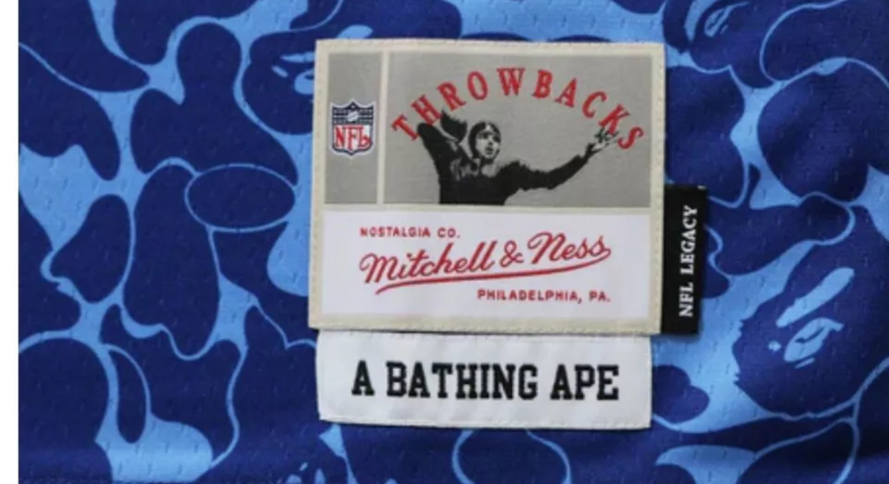 Bape x Mitchell & Ness New York Giants ABC Camo Jersey