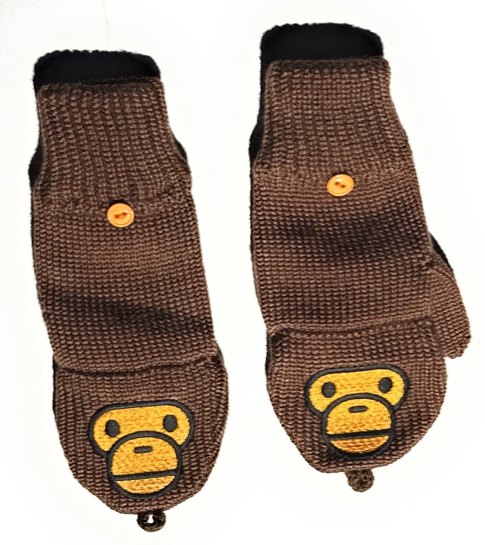A Bathing Ape Baby Milo Mittens Kids