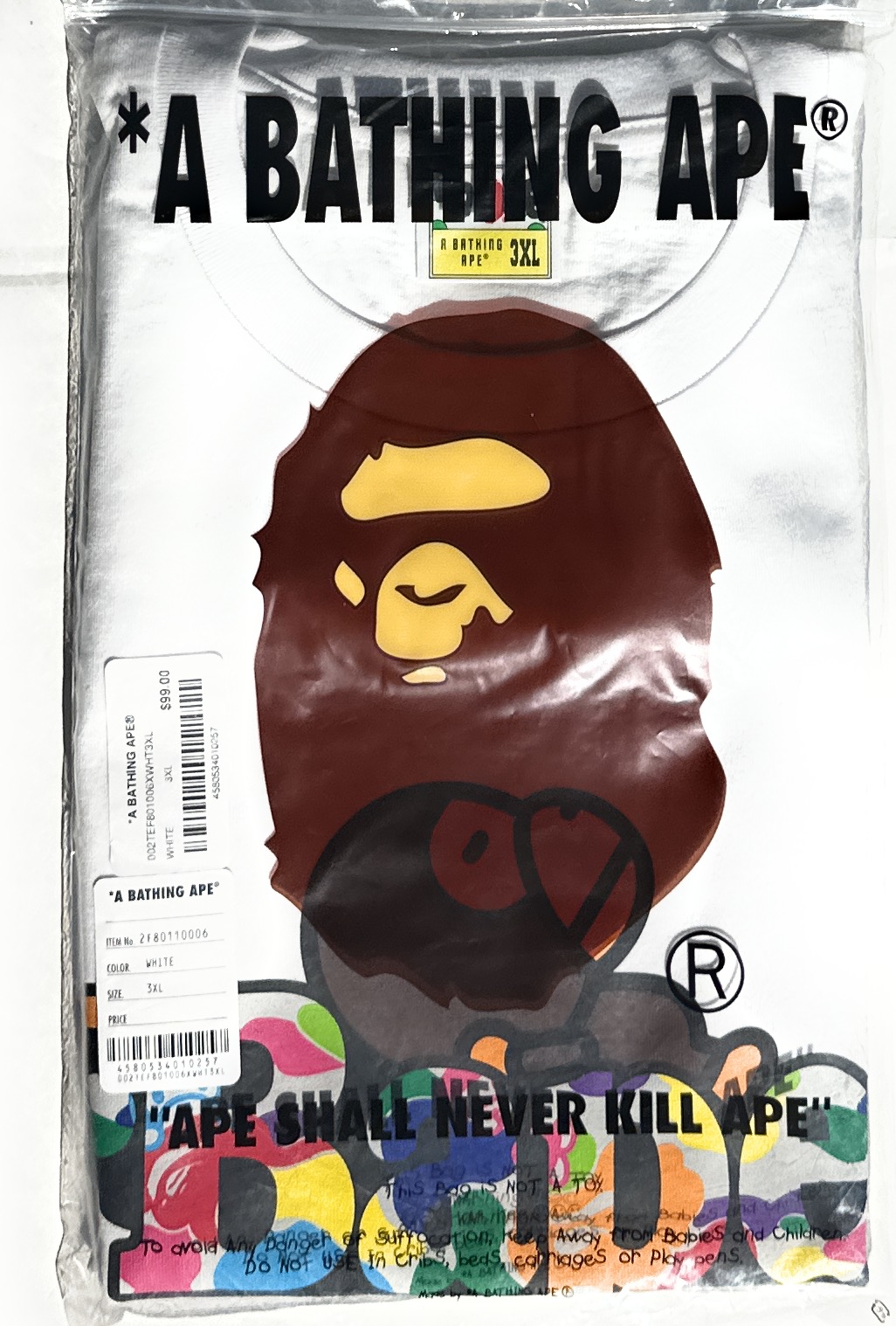 A Bathing Ape Baby Milo on BAPE Tee