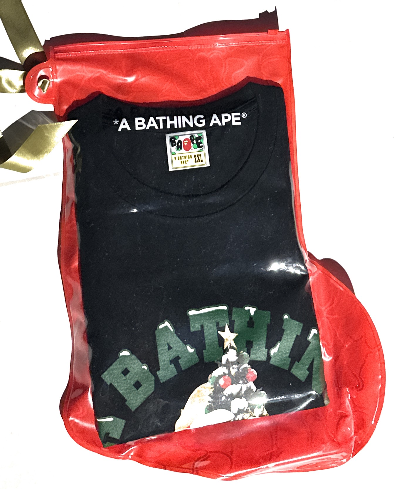 Bape Christmas Black Tee 3XL
