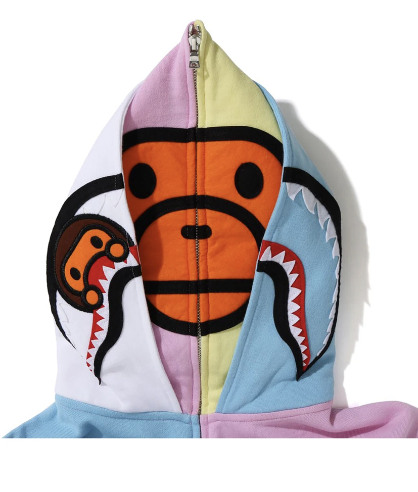 A Bathing Ape x Baby Milo Double Shark Full Zip