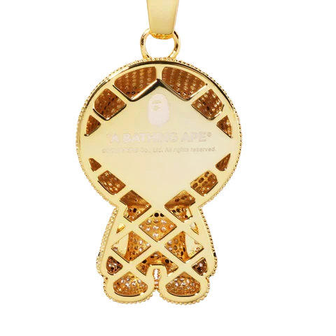 A Bathing Ape Baby Milo Pendant and Chain