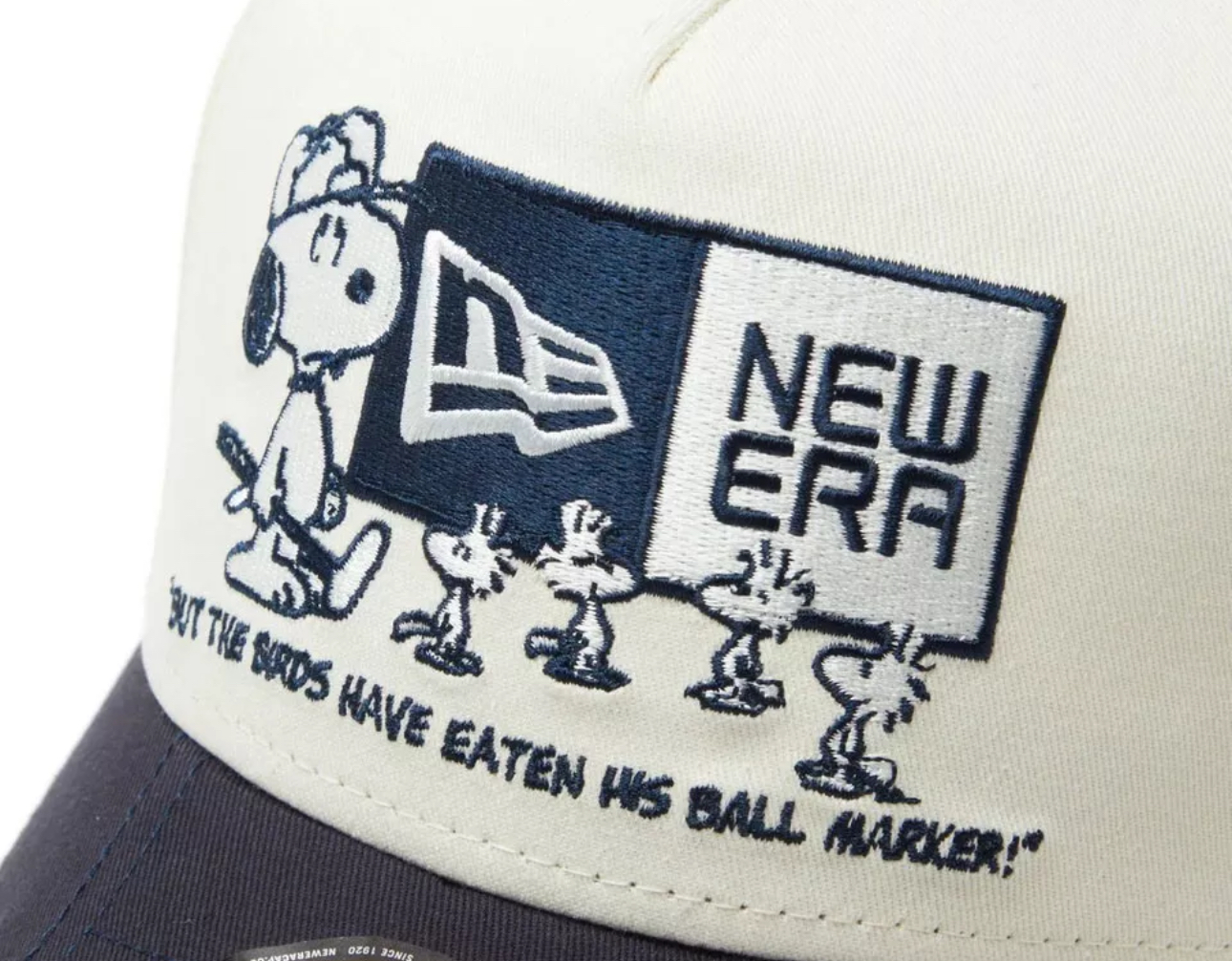 New Era x Peanuts x Snoopy Adjustable Snapback Golf Hat w/ Magnetic Ball Marker