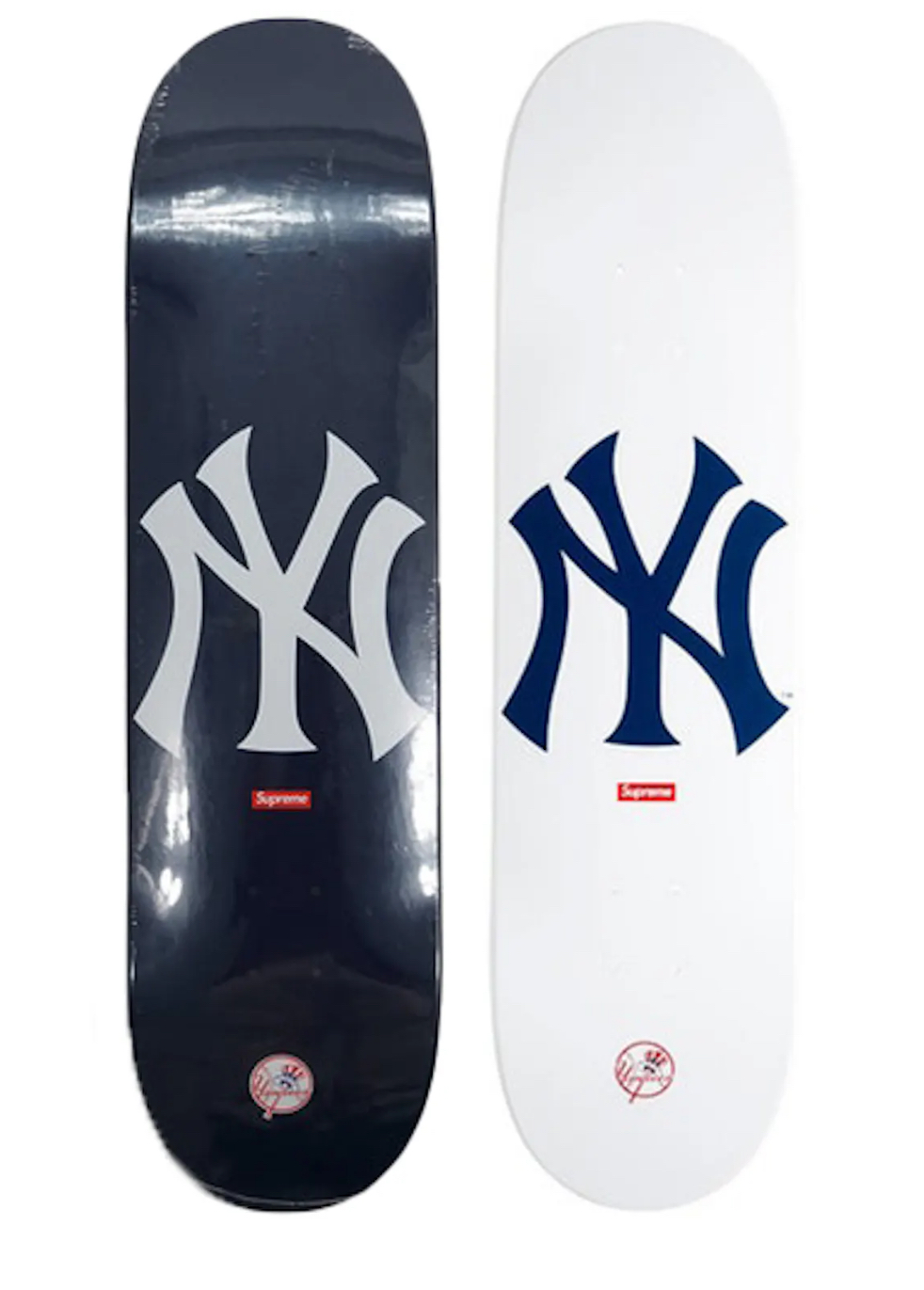Supreme x New York Yankees Skate Deck Pair