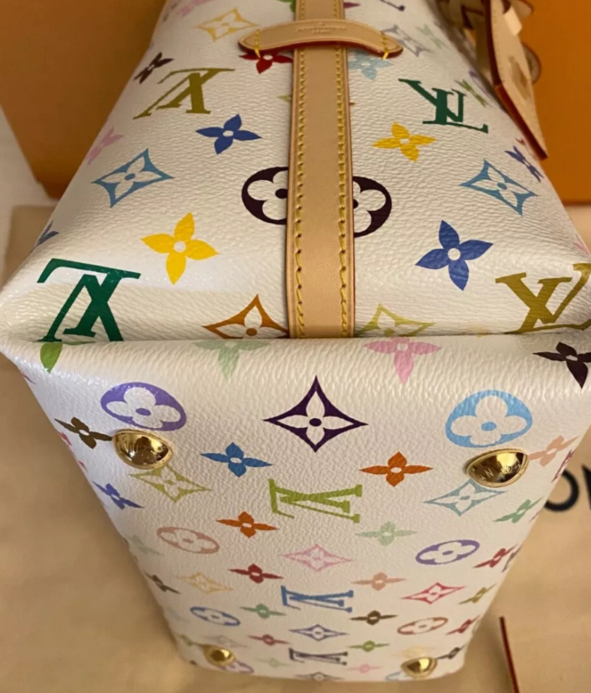 Louis Vuitton x Takashi Marakami Carryall PM White Multicolored