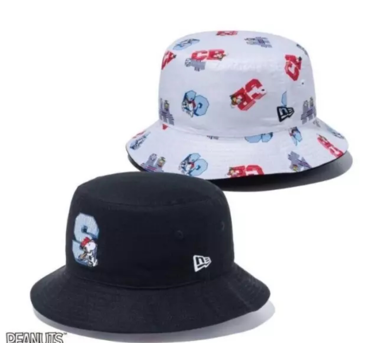 New Era x Peanuts x Snoopy Baseball Reversibtle Bucket