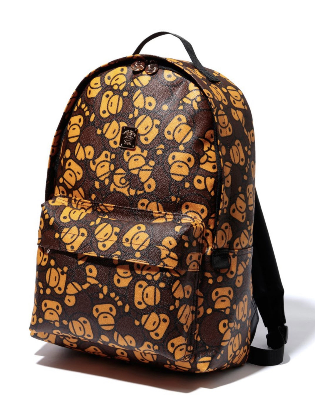 A Bathing Ape Baby Milo All Over Faux Leather Daypack