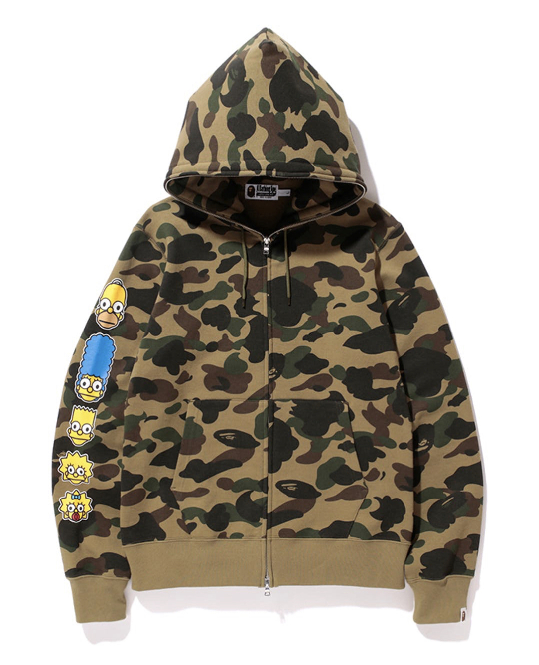 Baby Milo x The Simpsons Green 1st Camo Full Zip Hoodie
