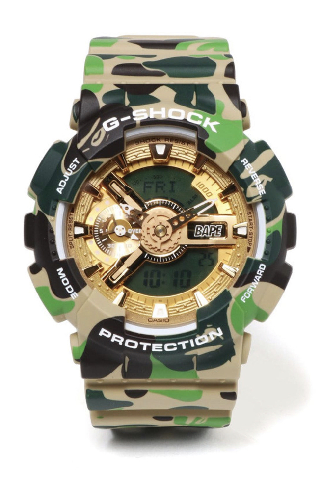 A Bathing Ape x G-Shock ABC Camo Watch