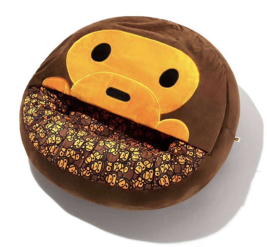 A Bathing Ape Baby Milo Pets All Over Print Face Flap Pet Bed