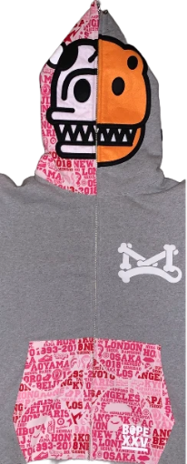 A Bathing Ape Baby Milo Jurassic Rex XXV Cities Collection Full Zip Hoodie