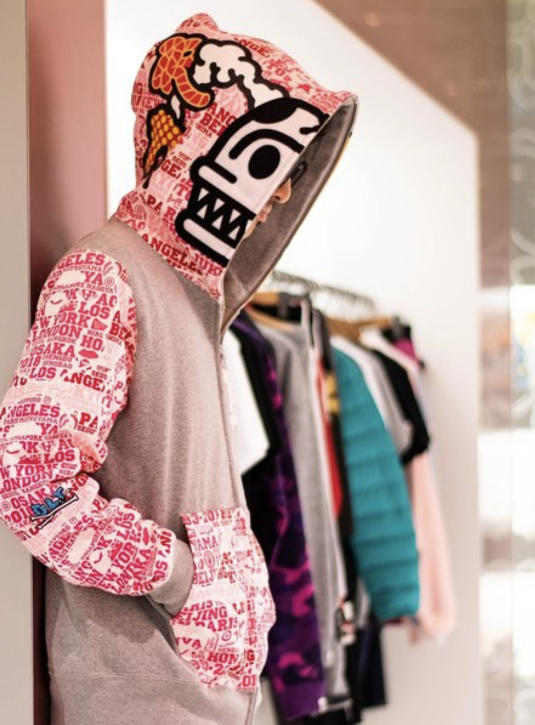 A Bathing Ape Baby Milo Jurassic Rex XXV Cities Collection Full Zip Hoodie