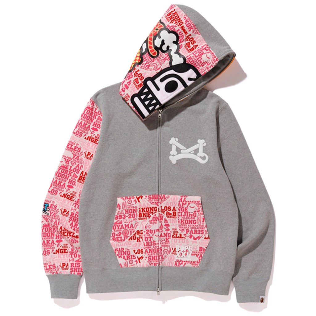 A Bathing Ape Baby Milo Jurassic Rex XXV Cities Collection Full Zip Hoodie