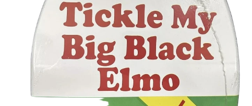 Rare World Industries Vintage Black Elmo 8.25"