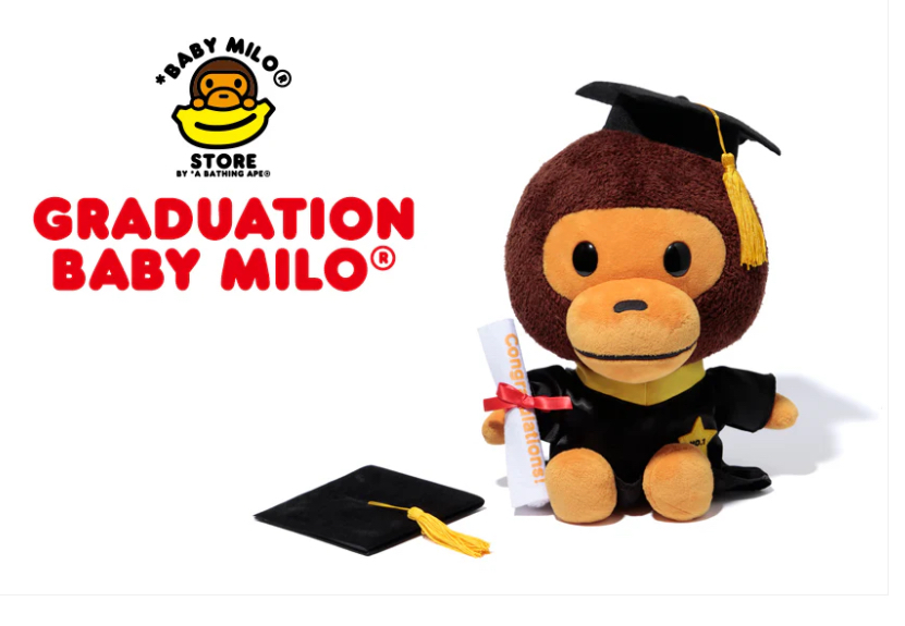 A Bathing Ape Baby Milo Graduation Plush 35cm