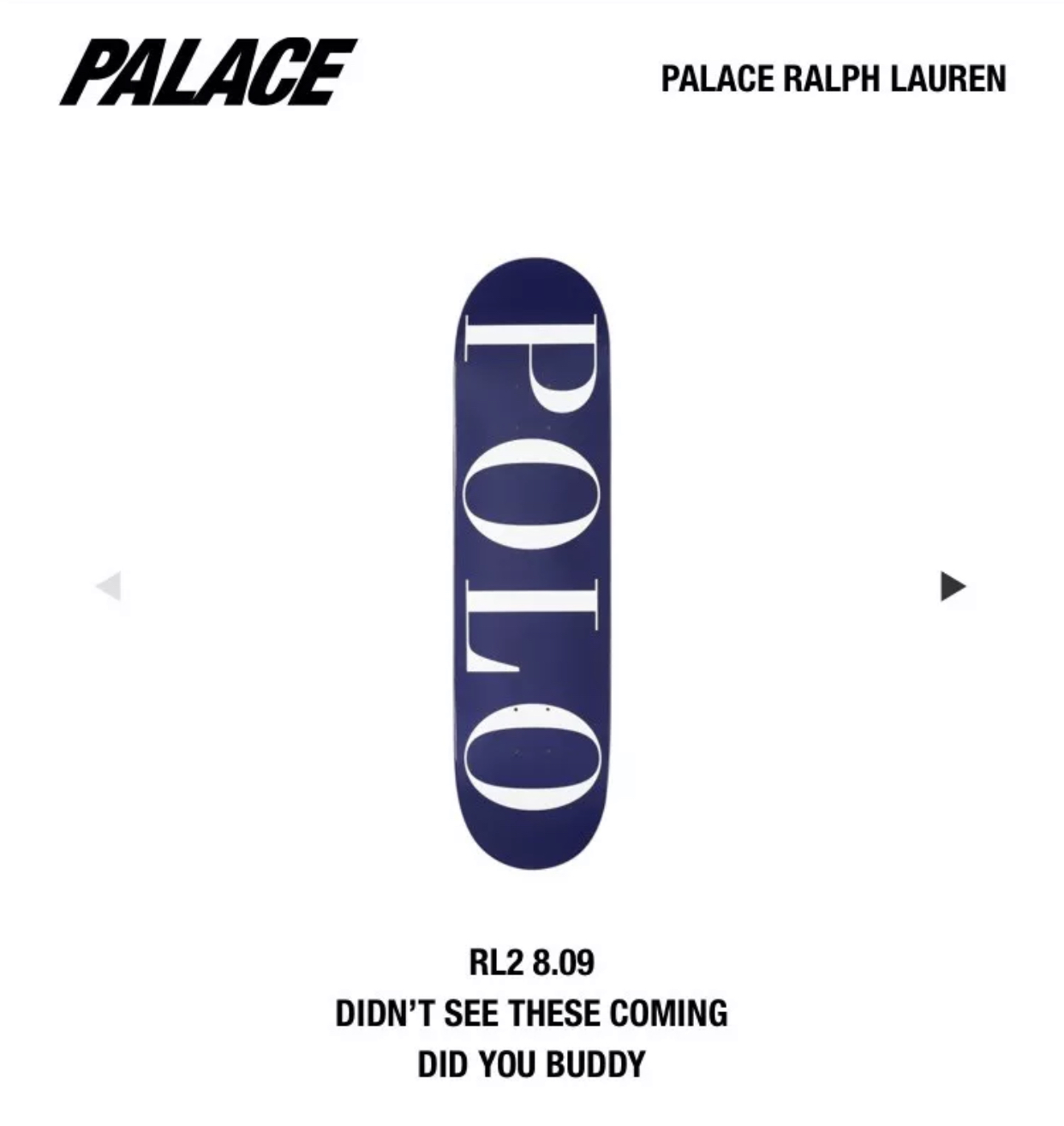 Polo Ralph Lauren x Palace Skate Deck 