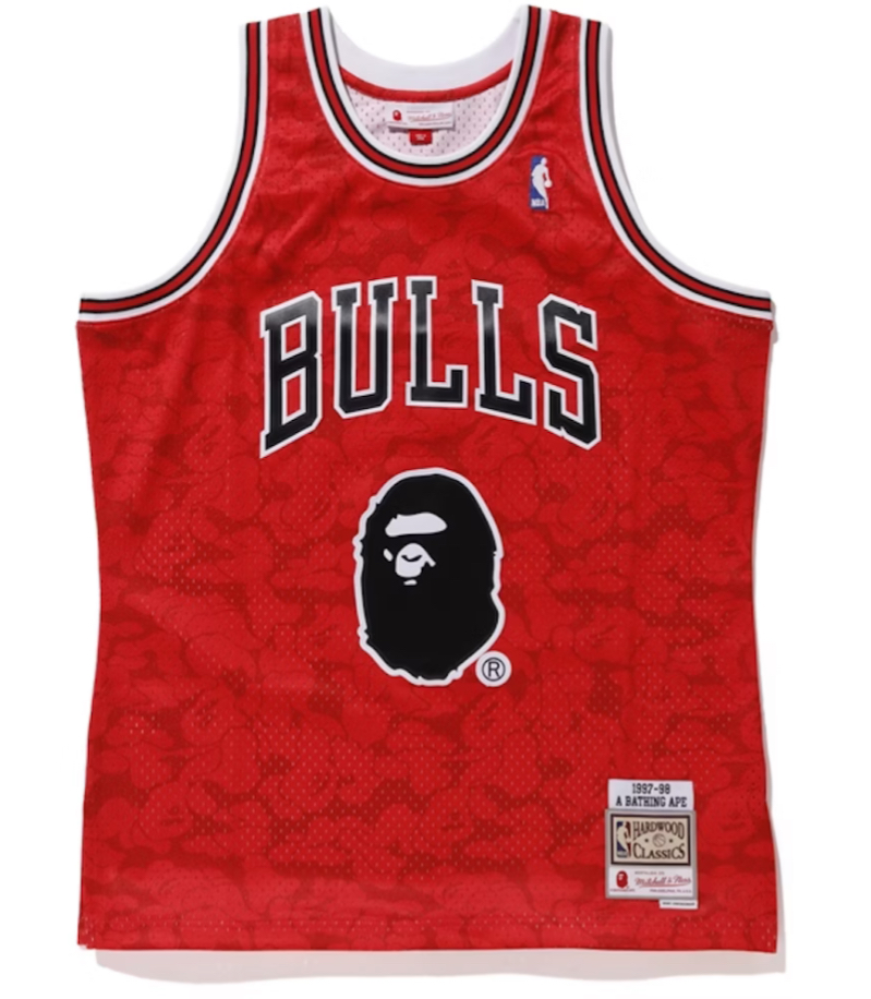 A Bathing Ape x Mitchell & Ness x Chicago Bulls Jersey