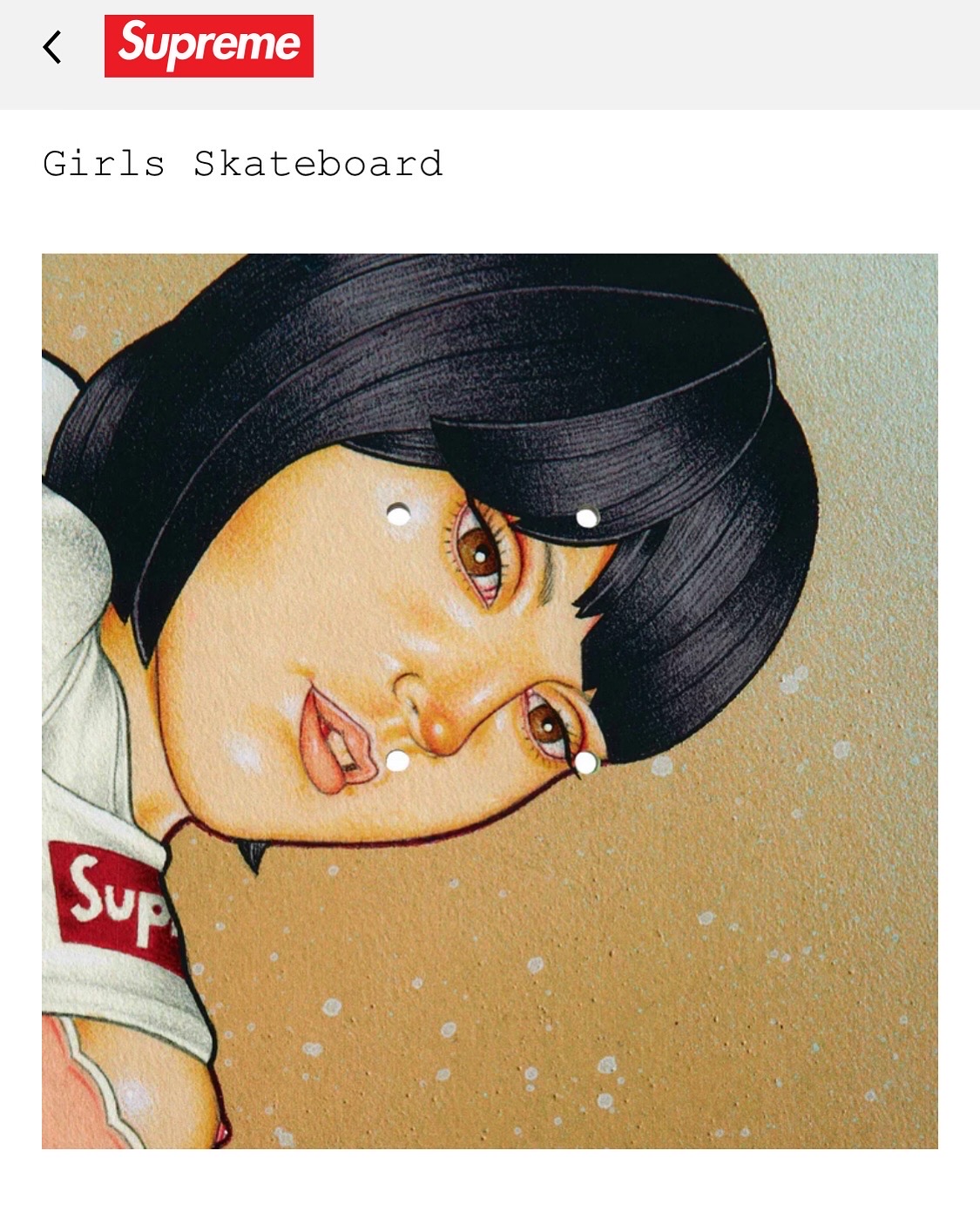 Supreme Girls Skate Deck