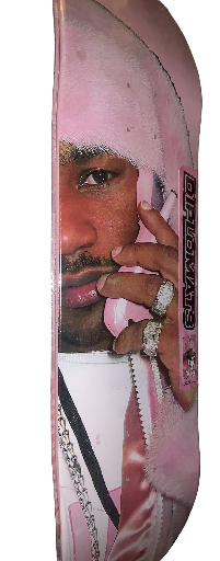 Cam'Ron "New Phone, Who Dis?" Pink Mink Double Skate Deck