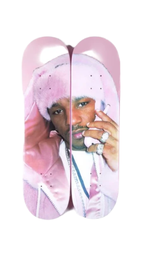 Cam'Ron "New Phone, Who Dis?" Pink Mink Double Skate Deck