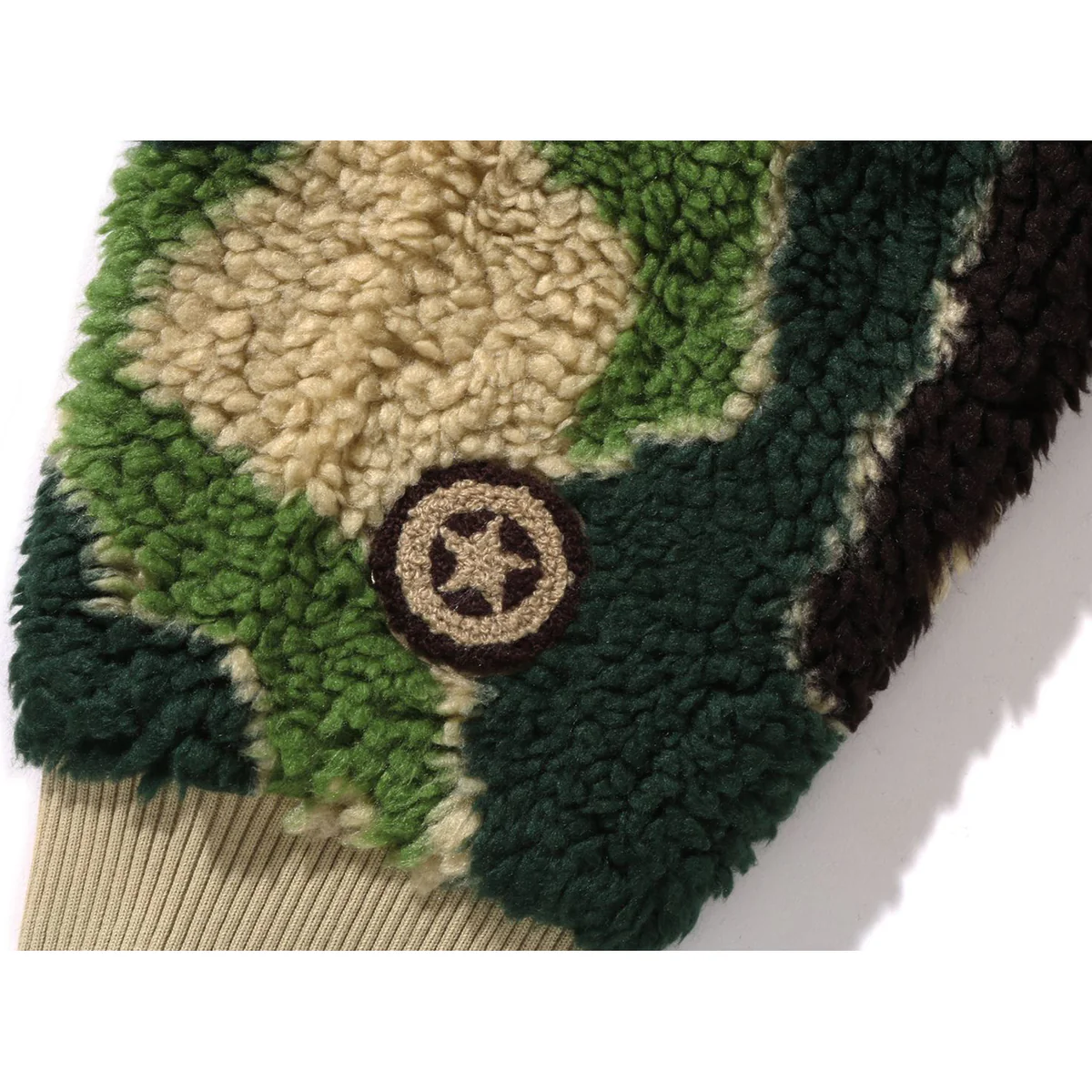 A Bathing Ape BOA Fleece Relaxed Fit ABC Camo Full Zip Shark Hoodie