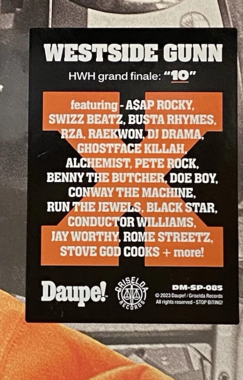 Westside Gunn HWHX Limited Edition Vinyl LP