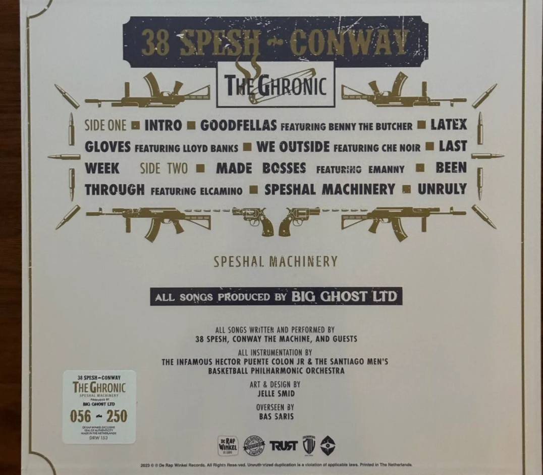 38 Speech & Conway The Ghronic Splatter Vinyl LP
