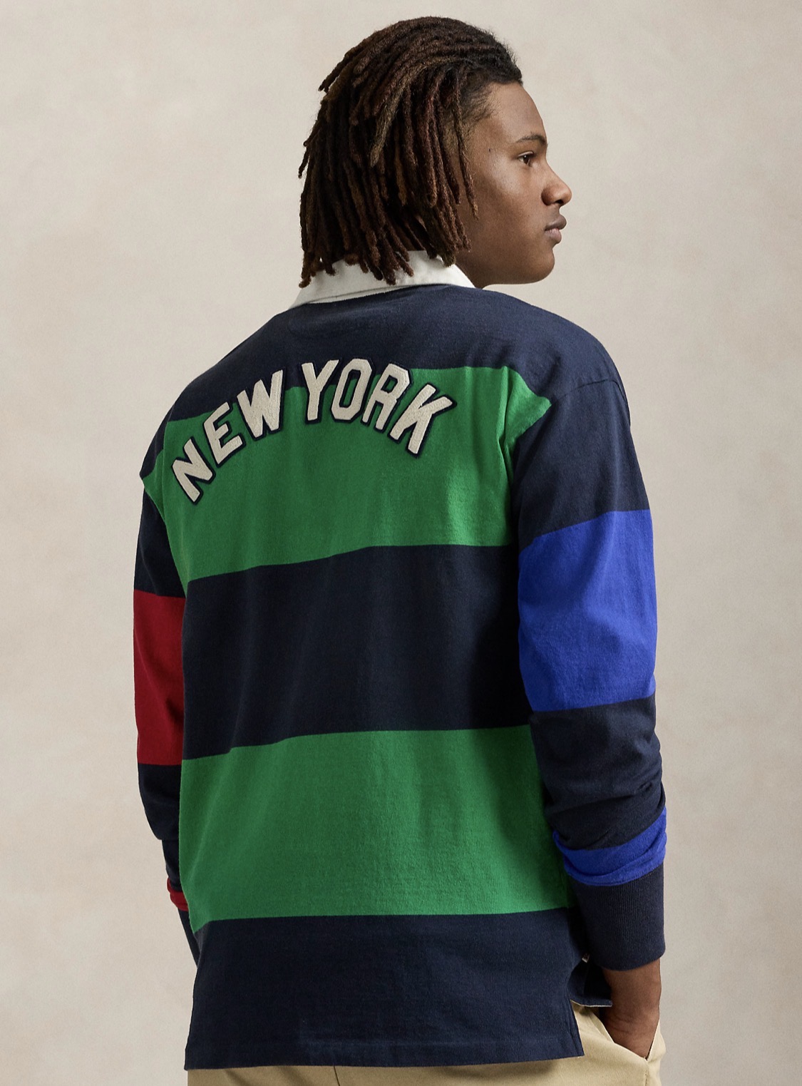 Polo Ralph Lauren X New York Yankees Striped Rugby Shirt