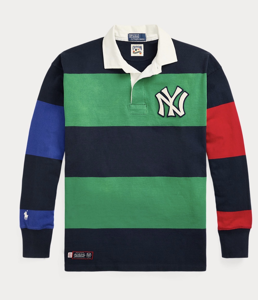 Polo Ralph Lauren X New York Yankees Striped Rugby Shirt