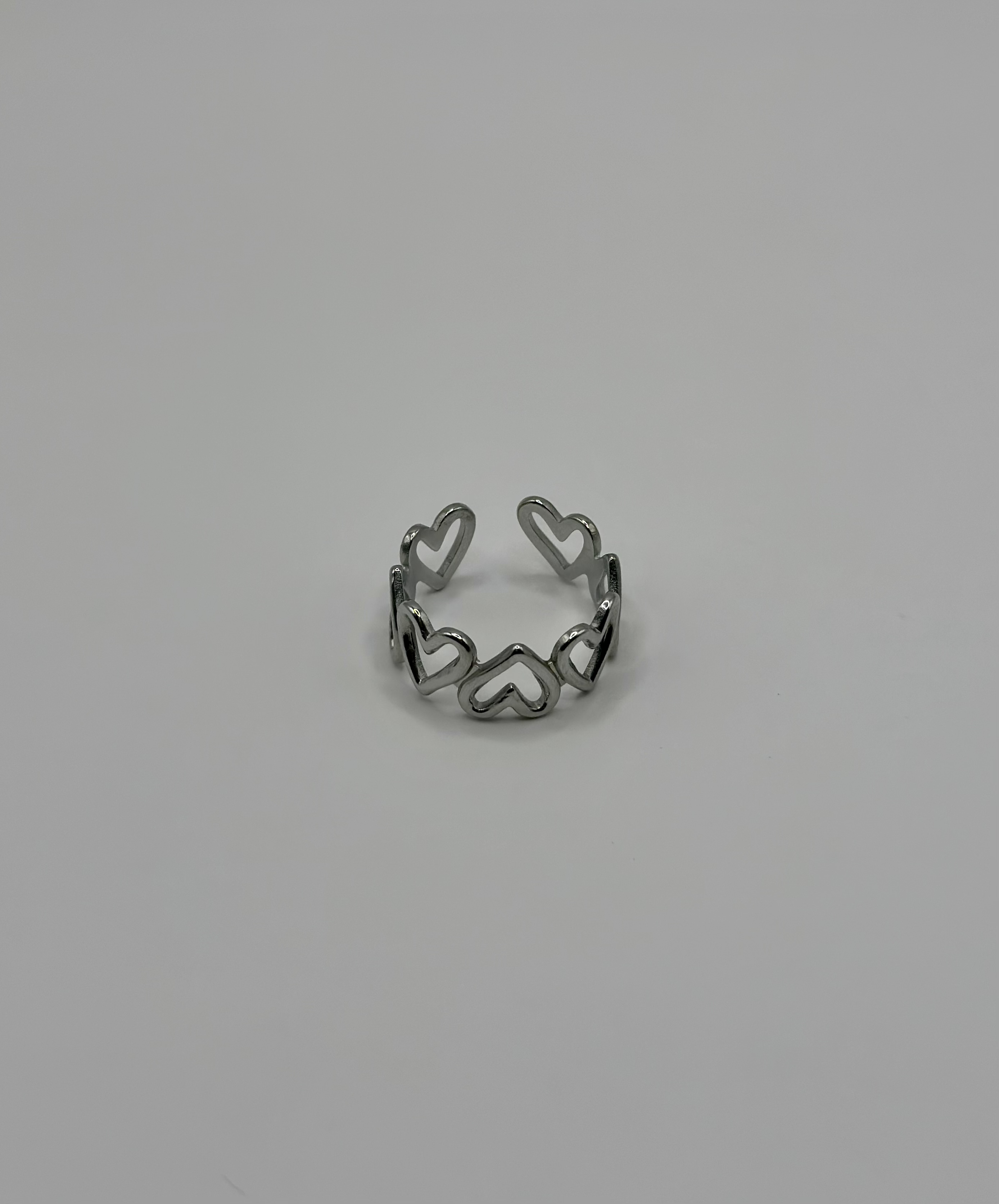 Bague Amour argenté