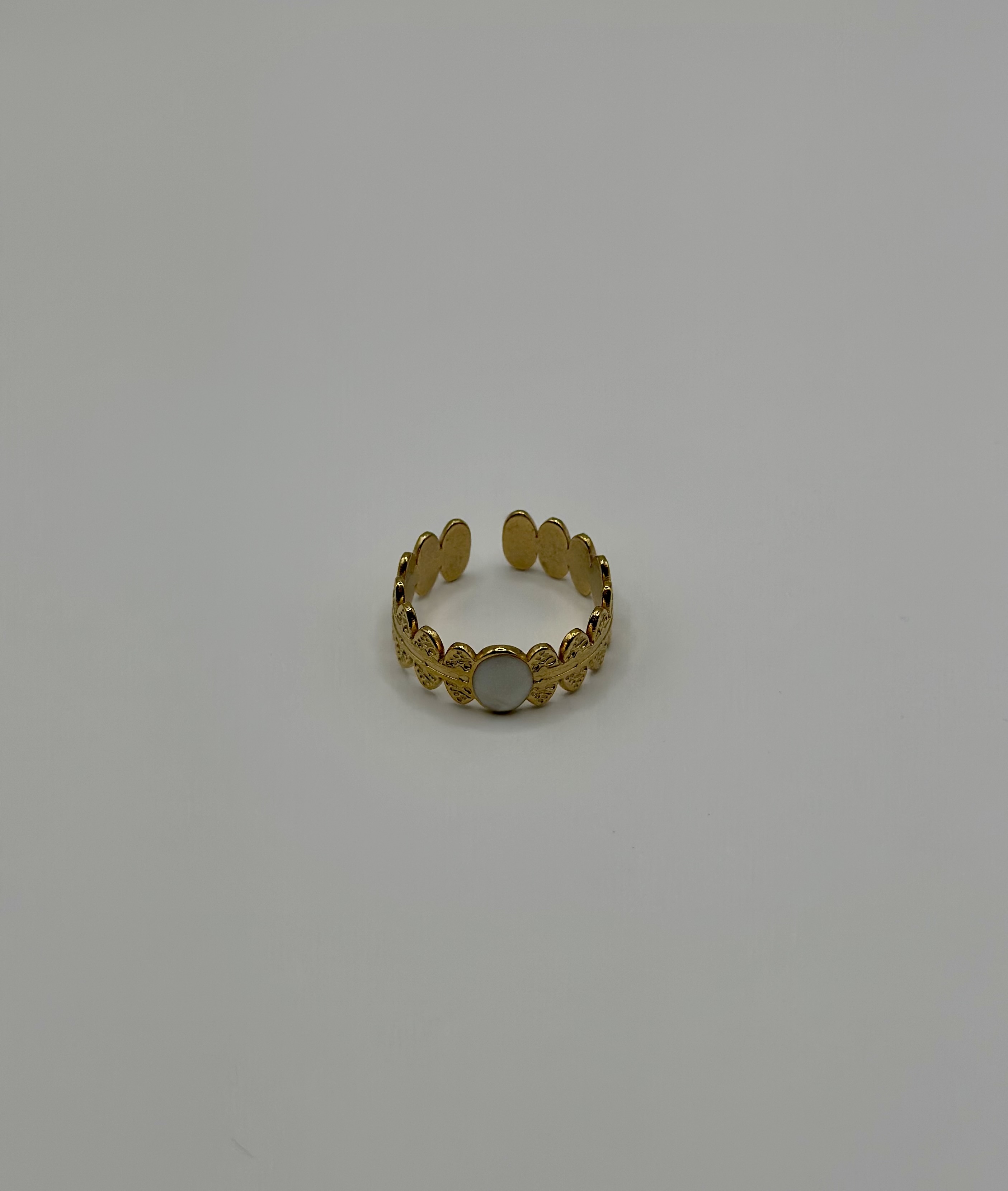 Bague dorée ajustable