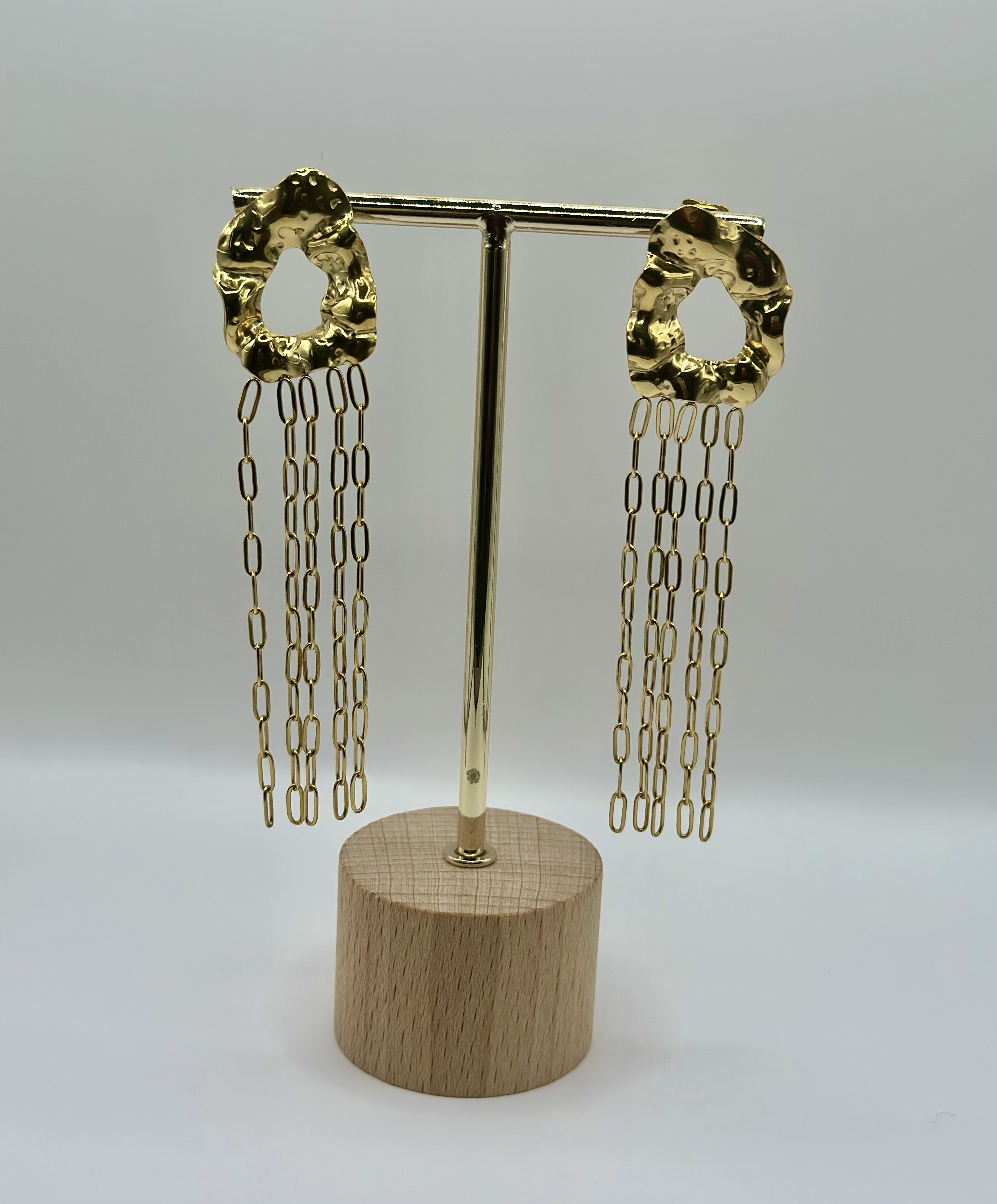 Boucle d’oreille Élorah doré et argent