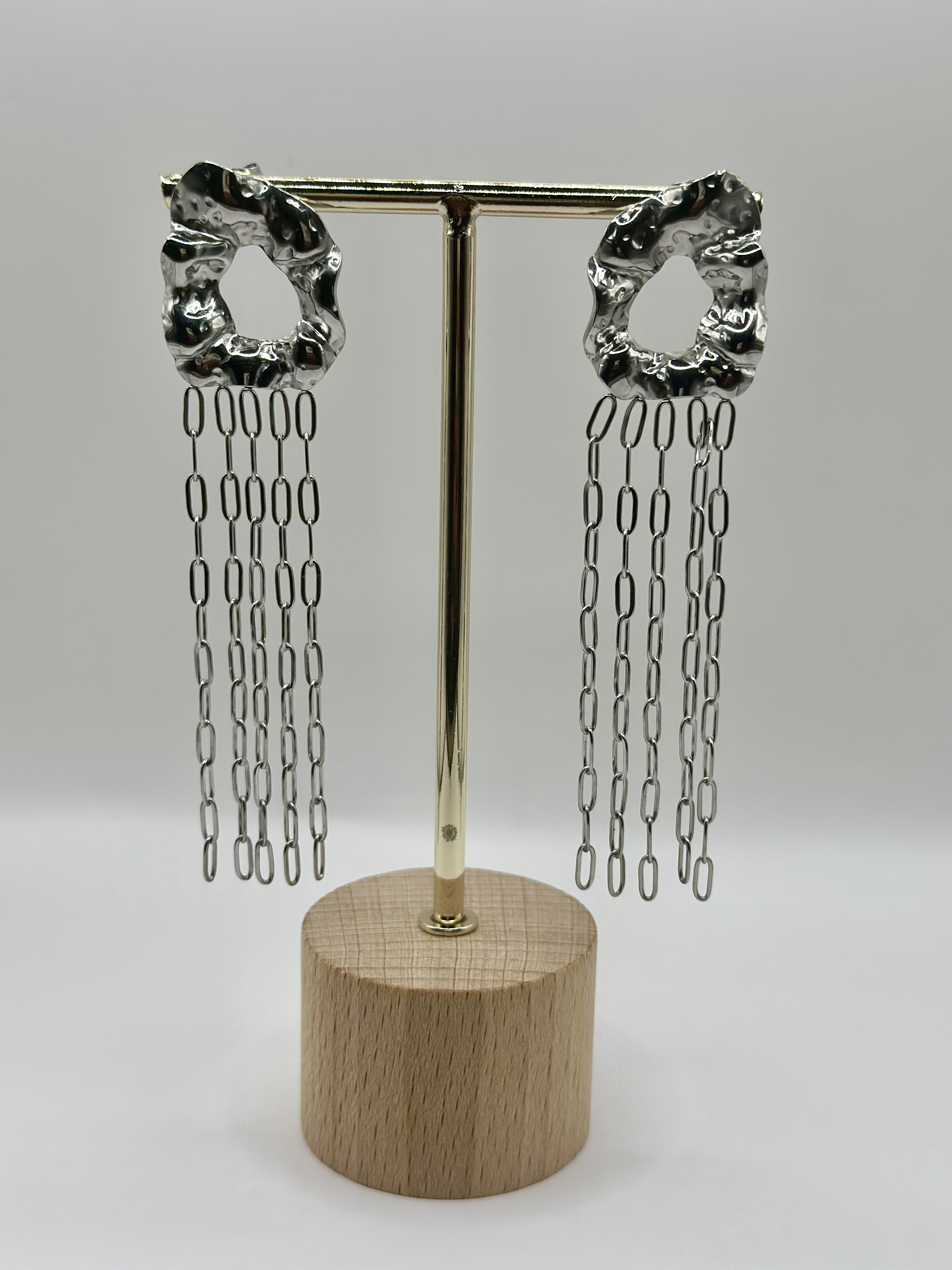 Boucle d’oreille Élorah doré et argent 