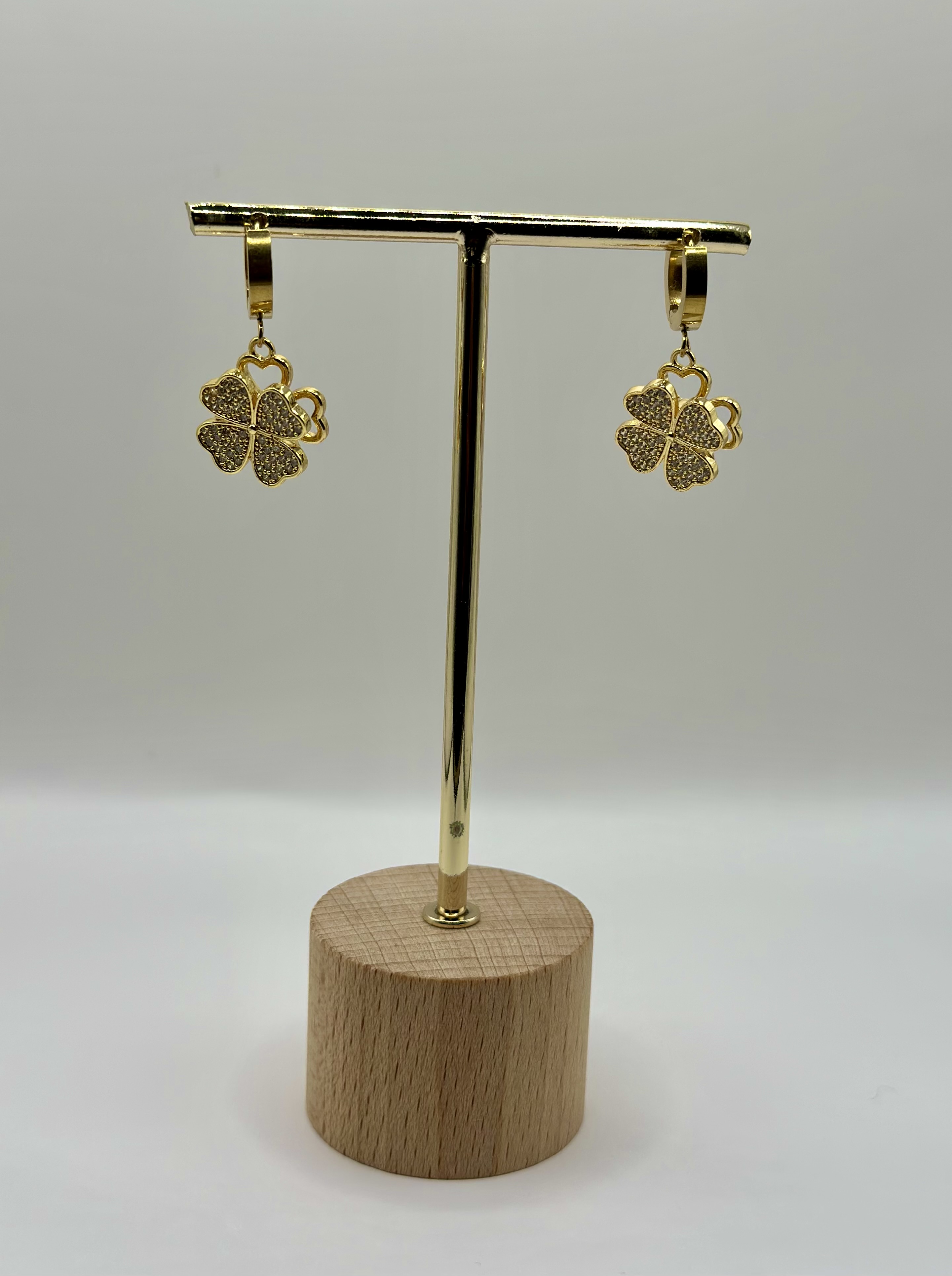 Boucle d’oreilles Gabriel trèfle