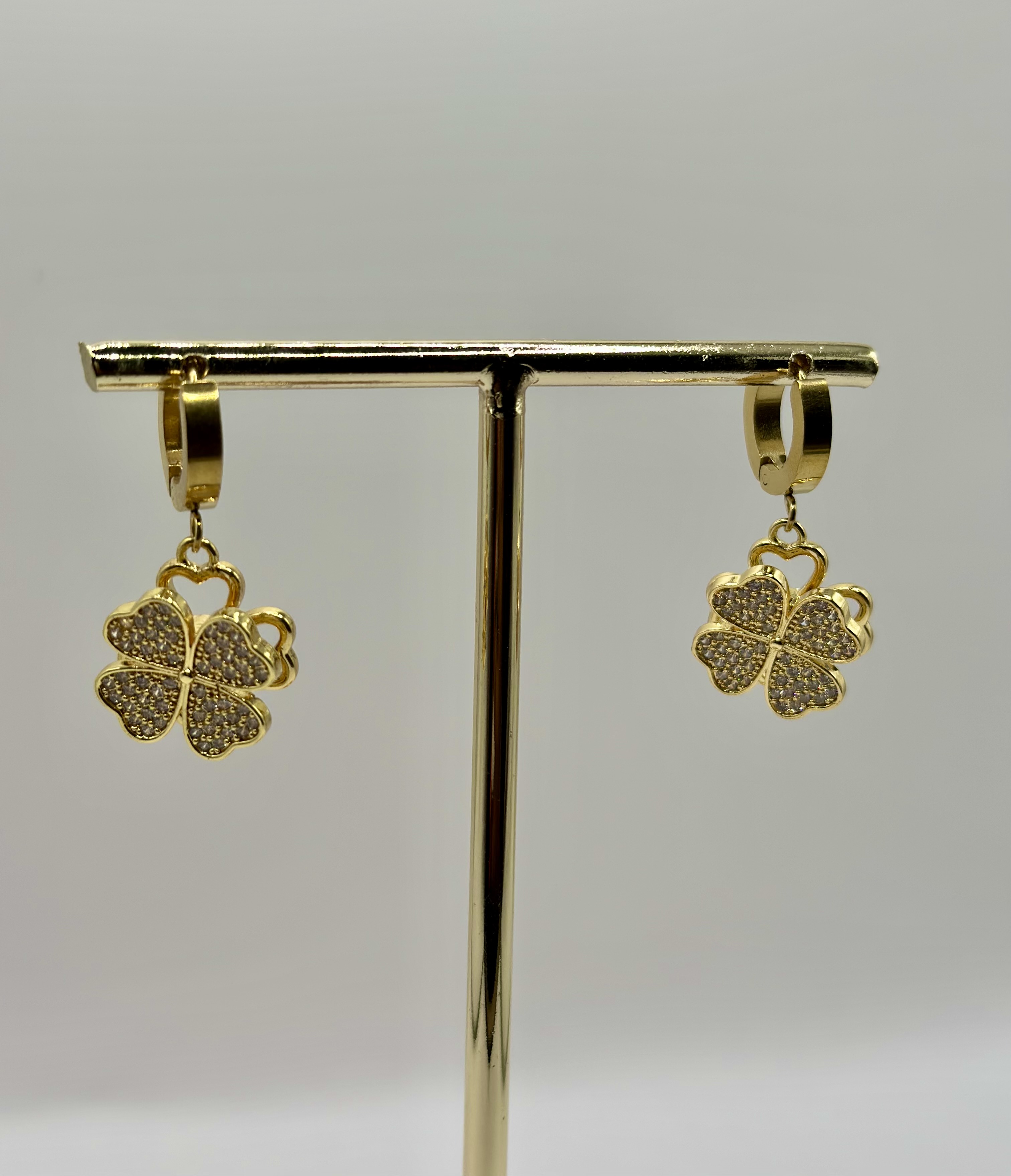 Boucle d’oreilles Gabriel trèfle 