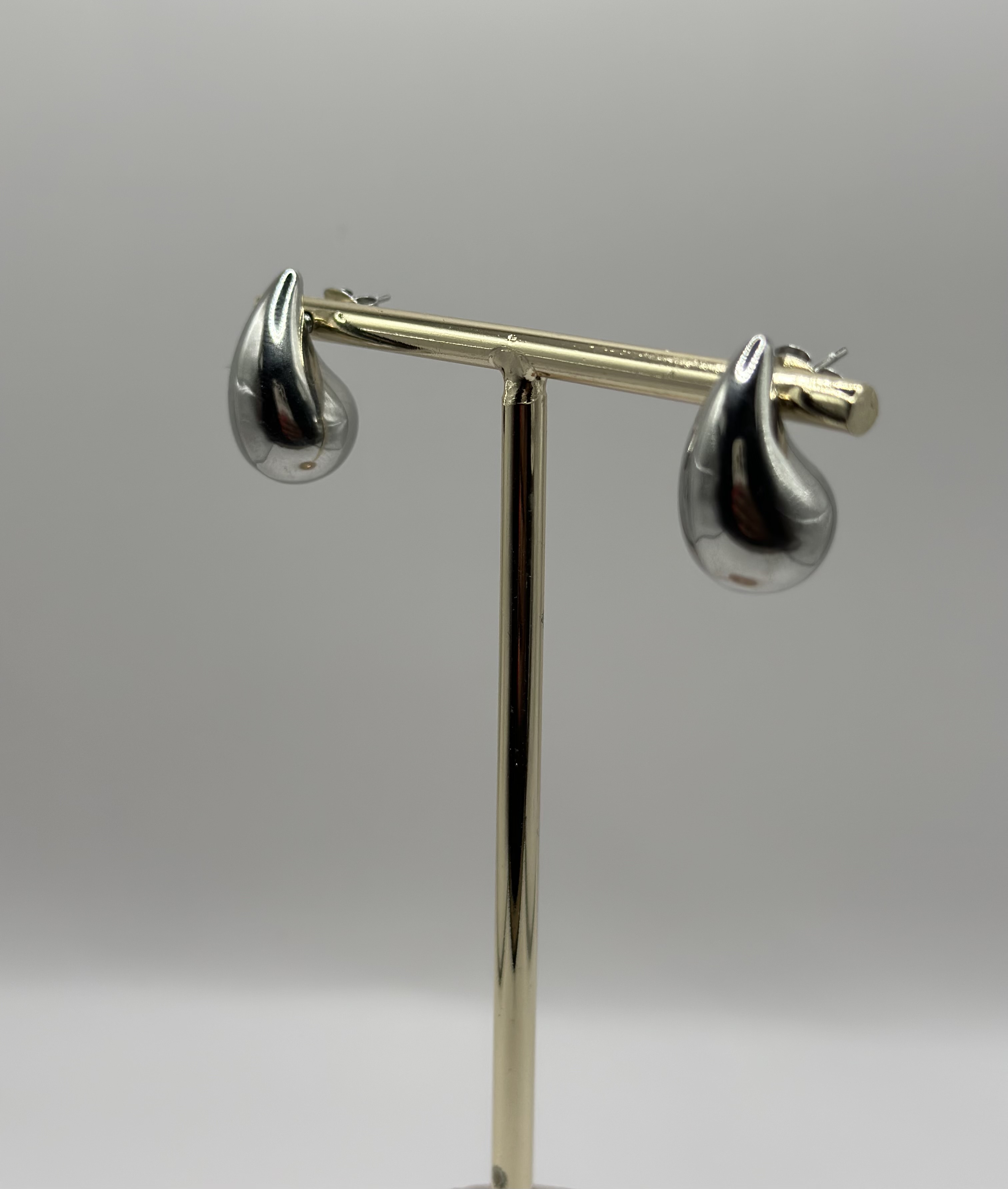 Boucle d’oreilles goutte argent