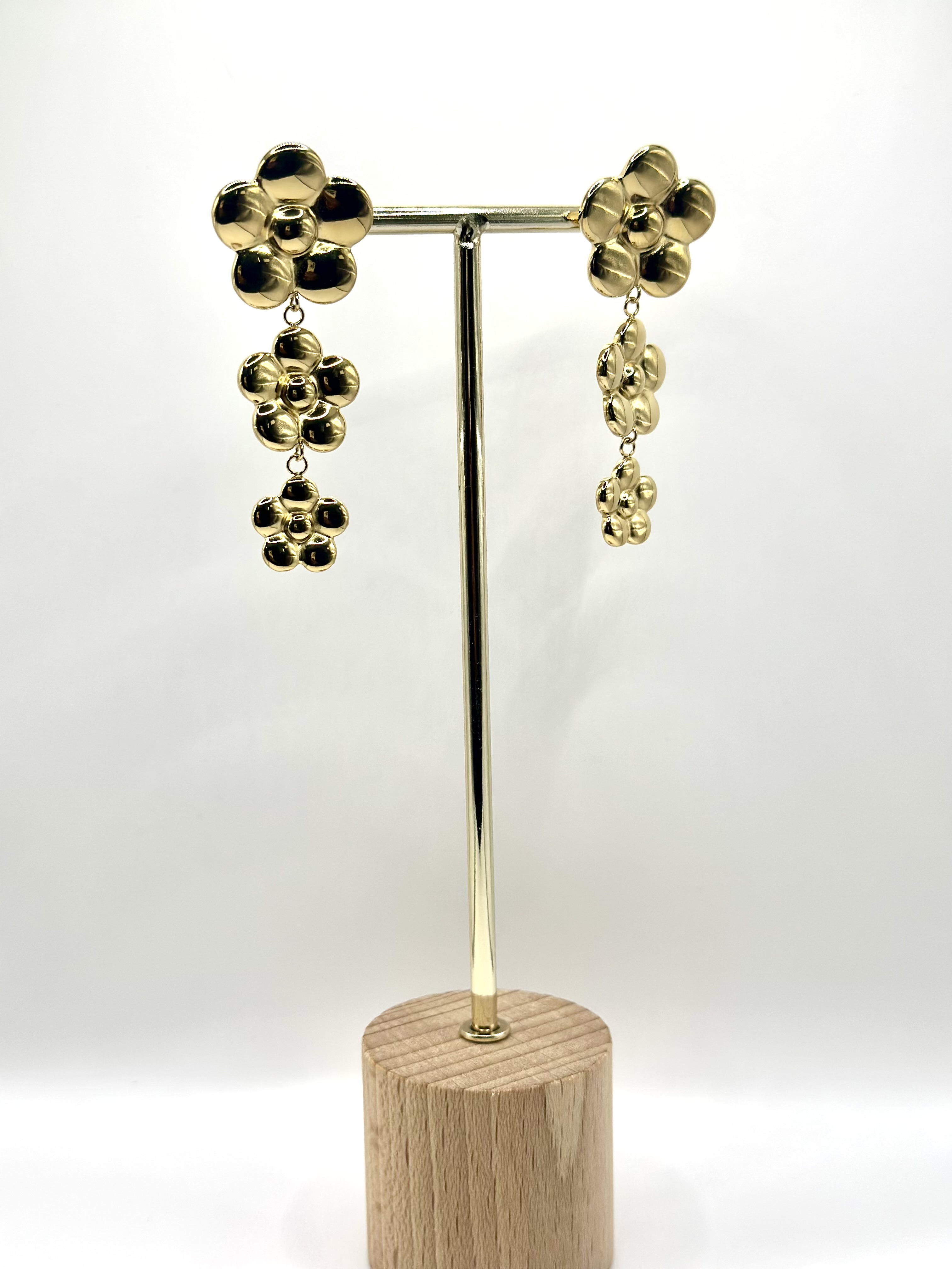 Boucles d’oreilles Cascade fleurs