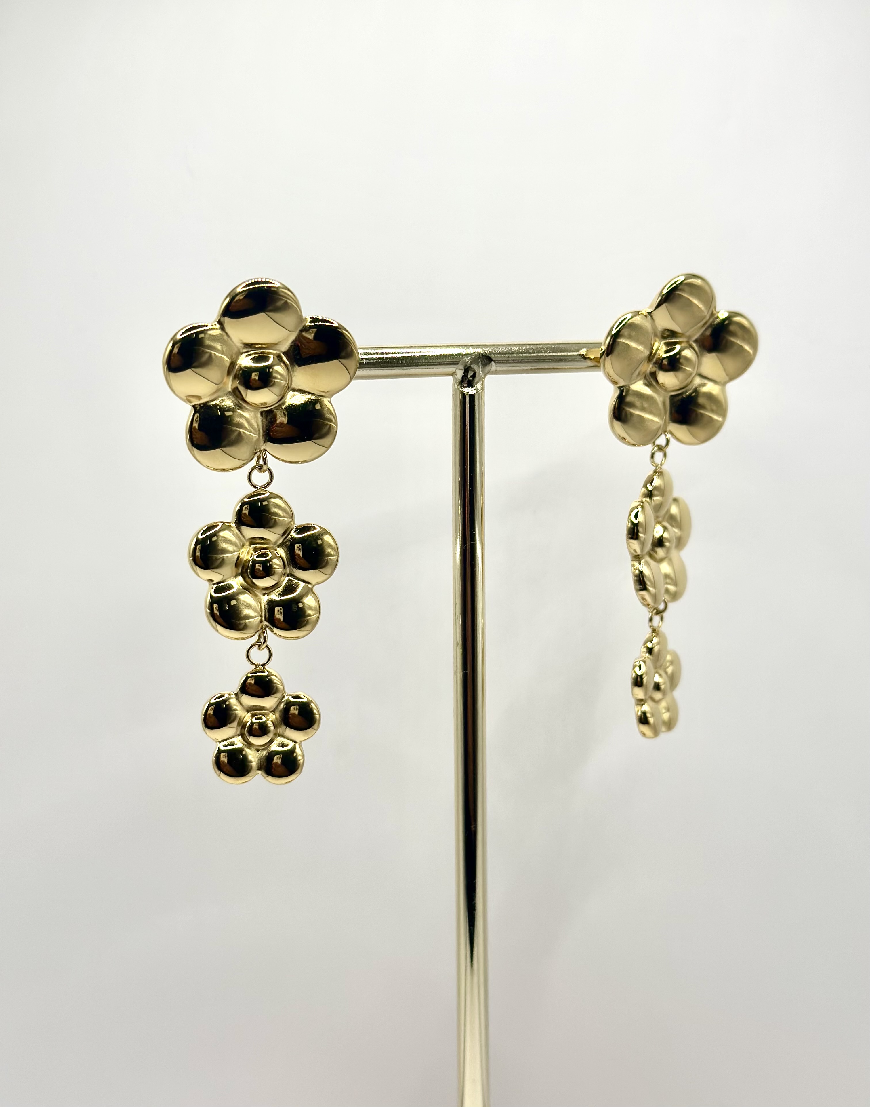 Boucles d’oreilles Cascade fleurs