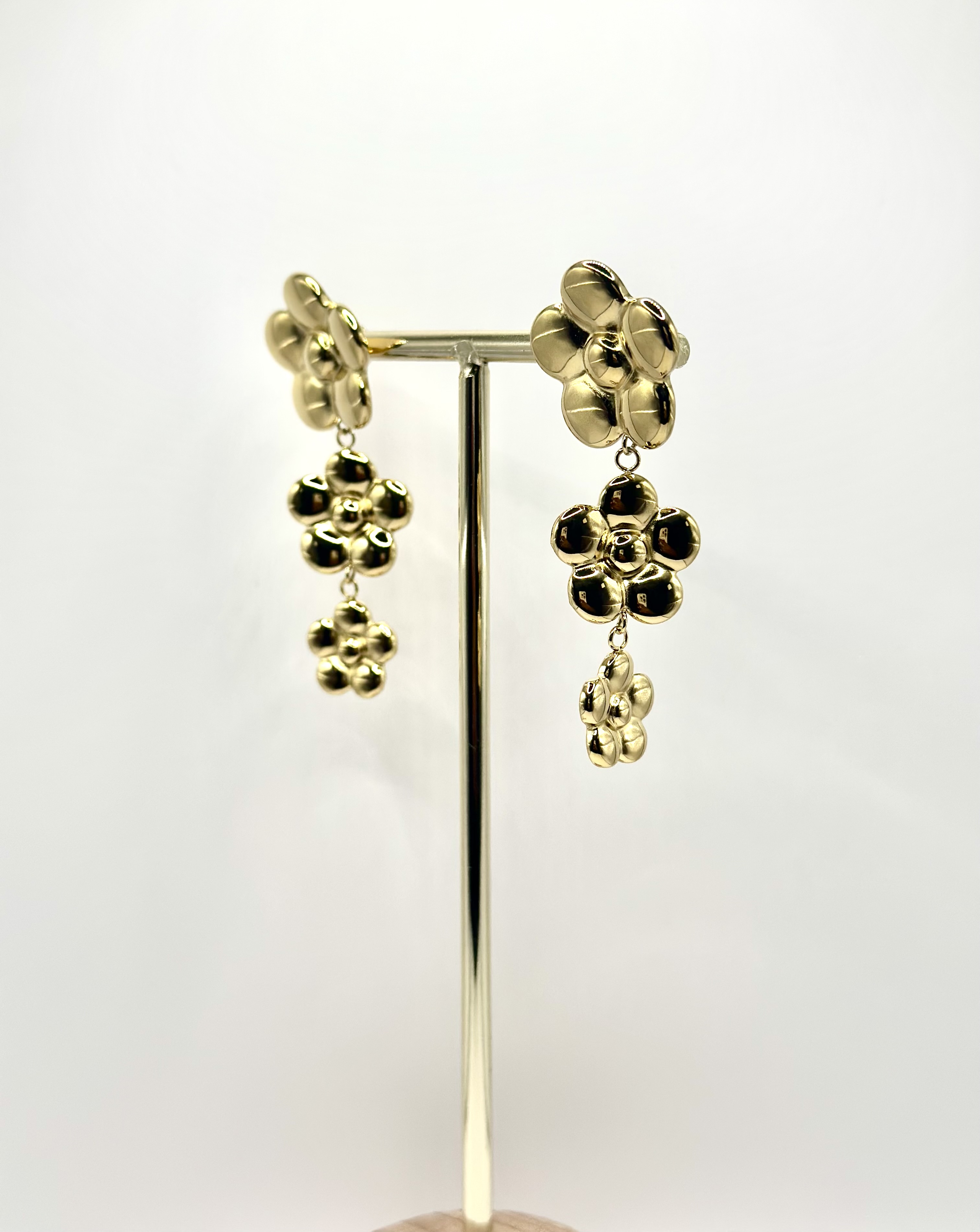 Boucles d’oreilles Cascade fleurs