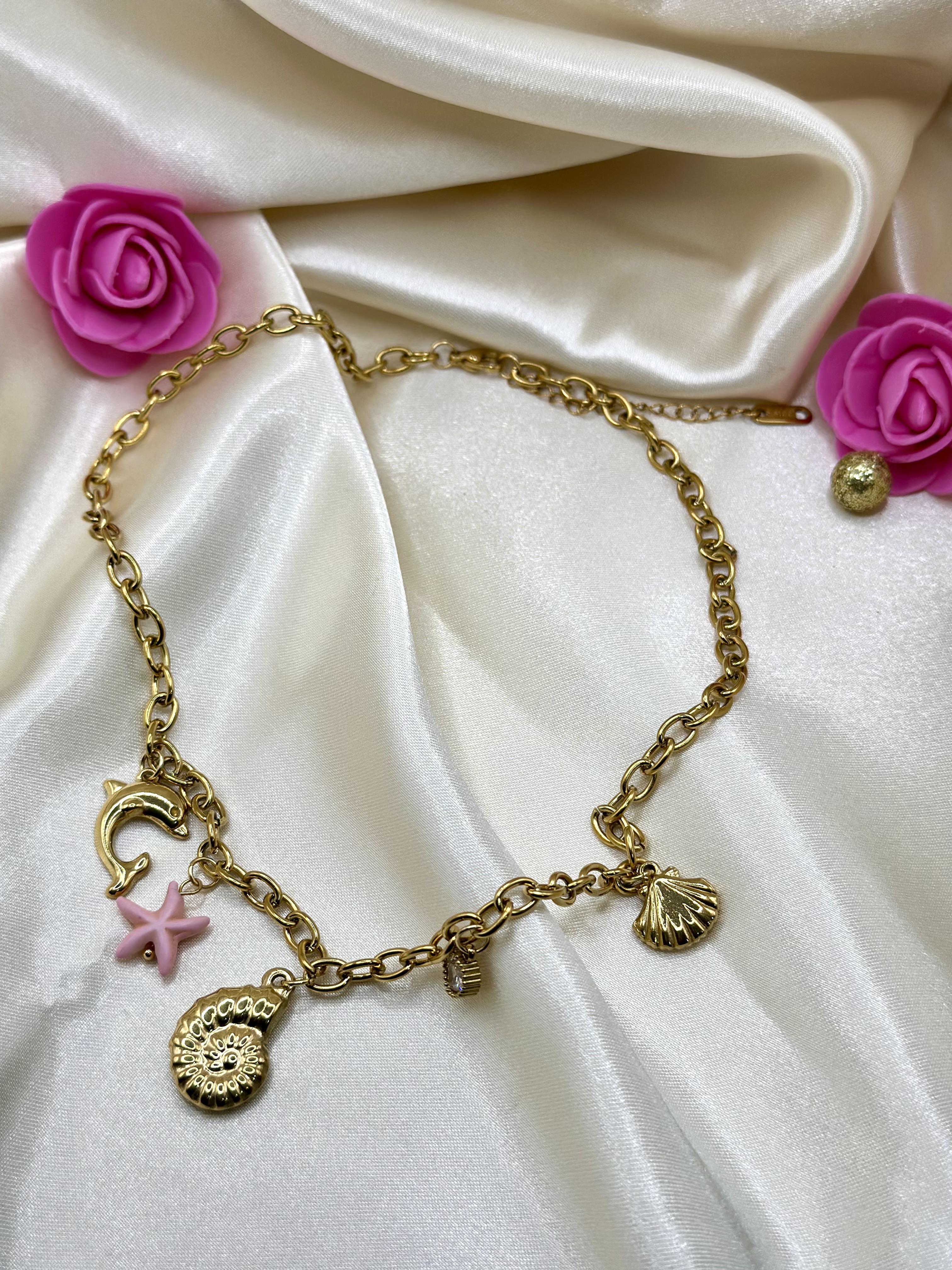 Collier à pendentifs marin