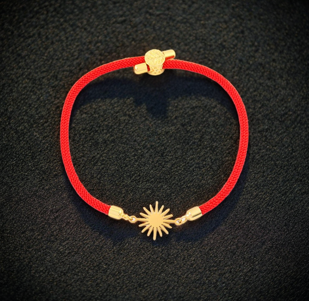 Bracelet nylon acier étoile 