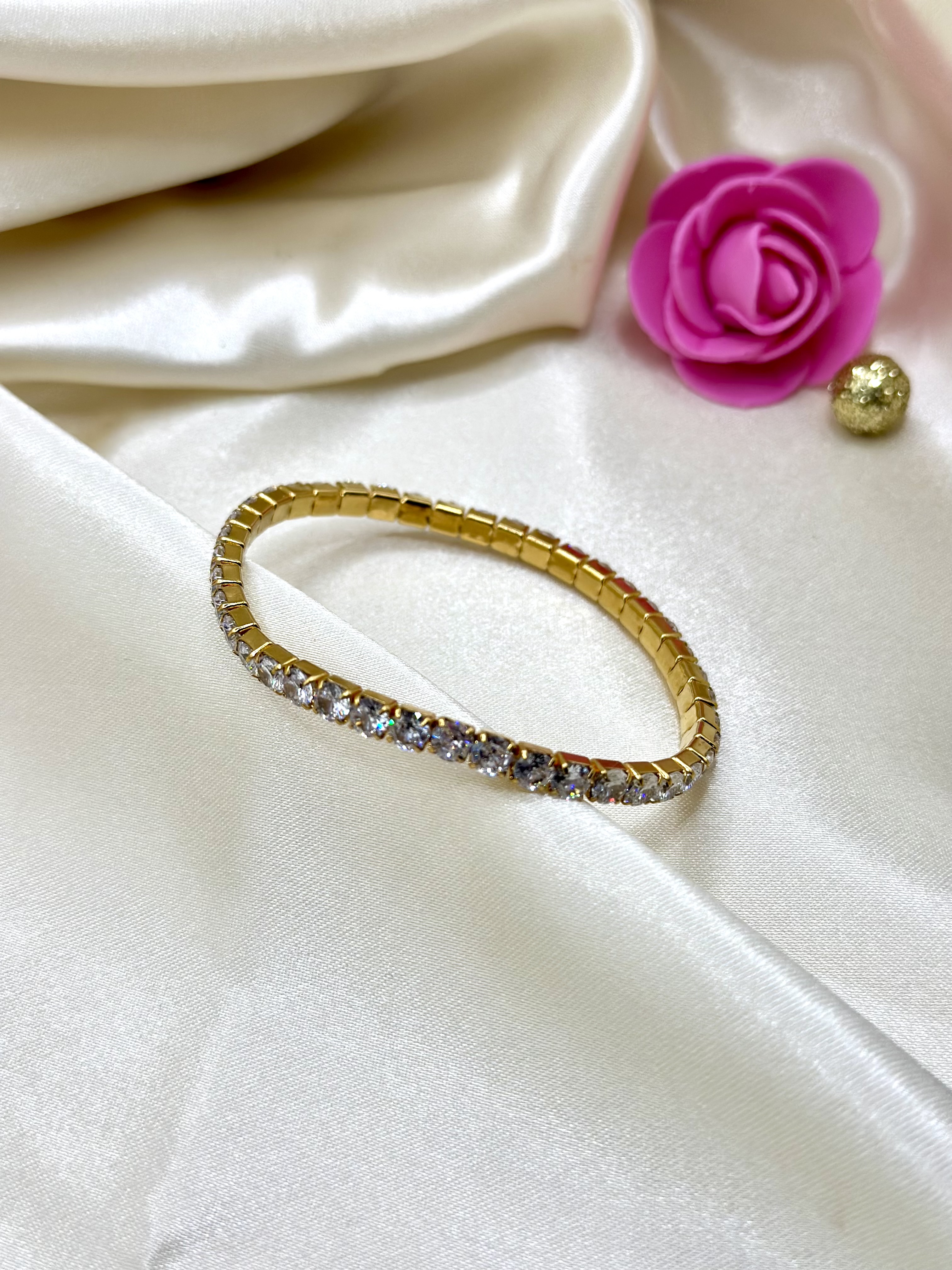 Bracelet strass blanc