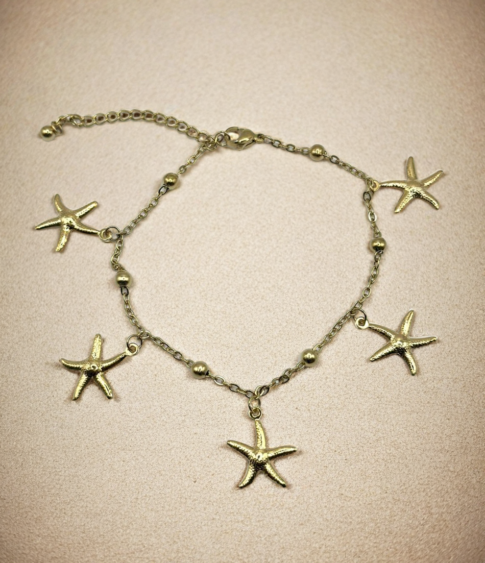 Chaîne de cheville étoiles de mer