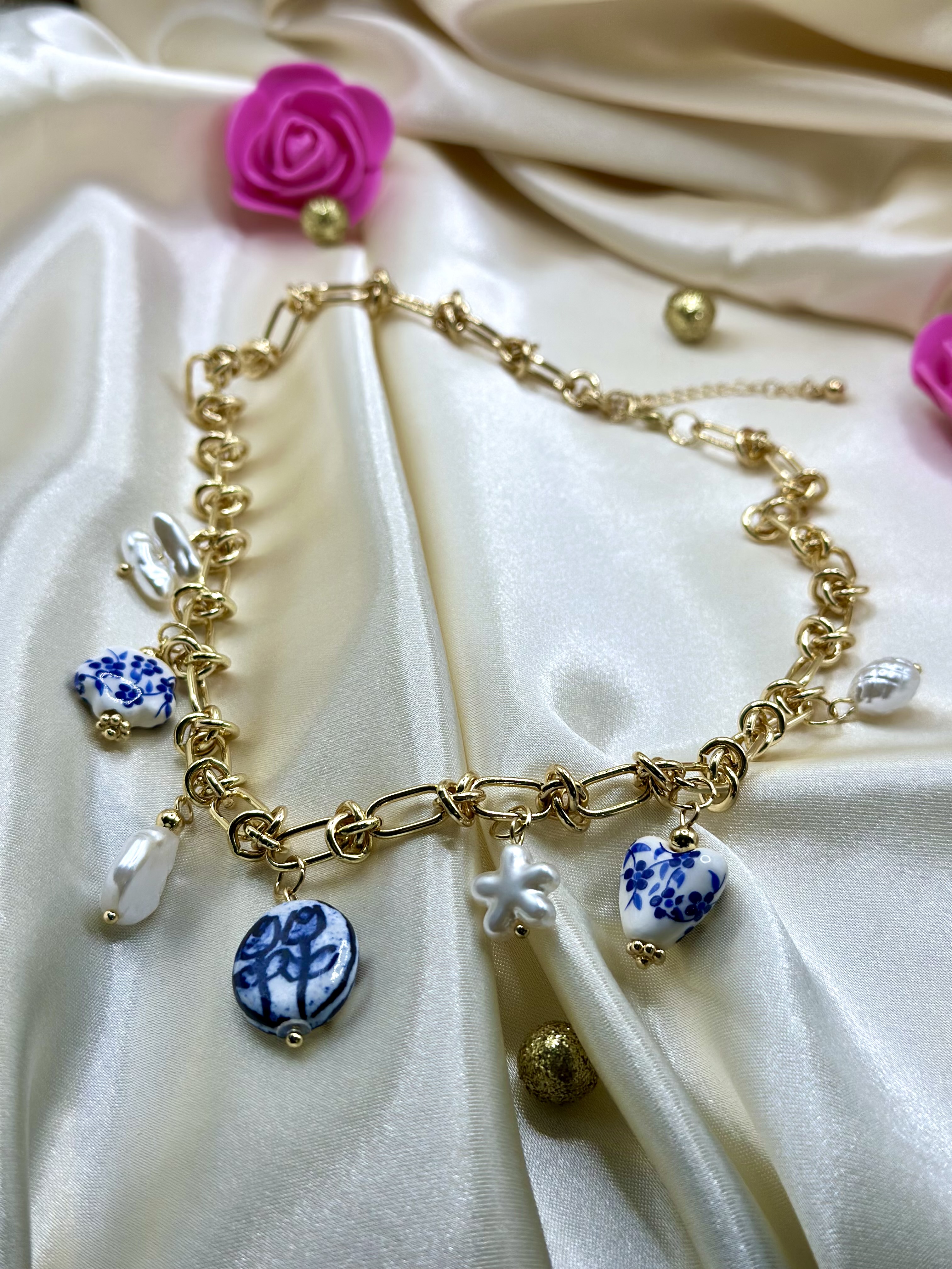 Collier Bleu neige