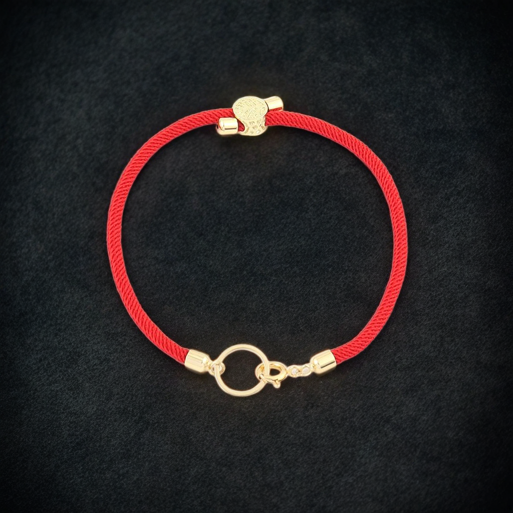 Bracelet nylon acier double cercle