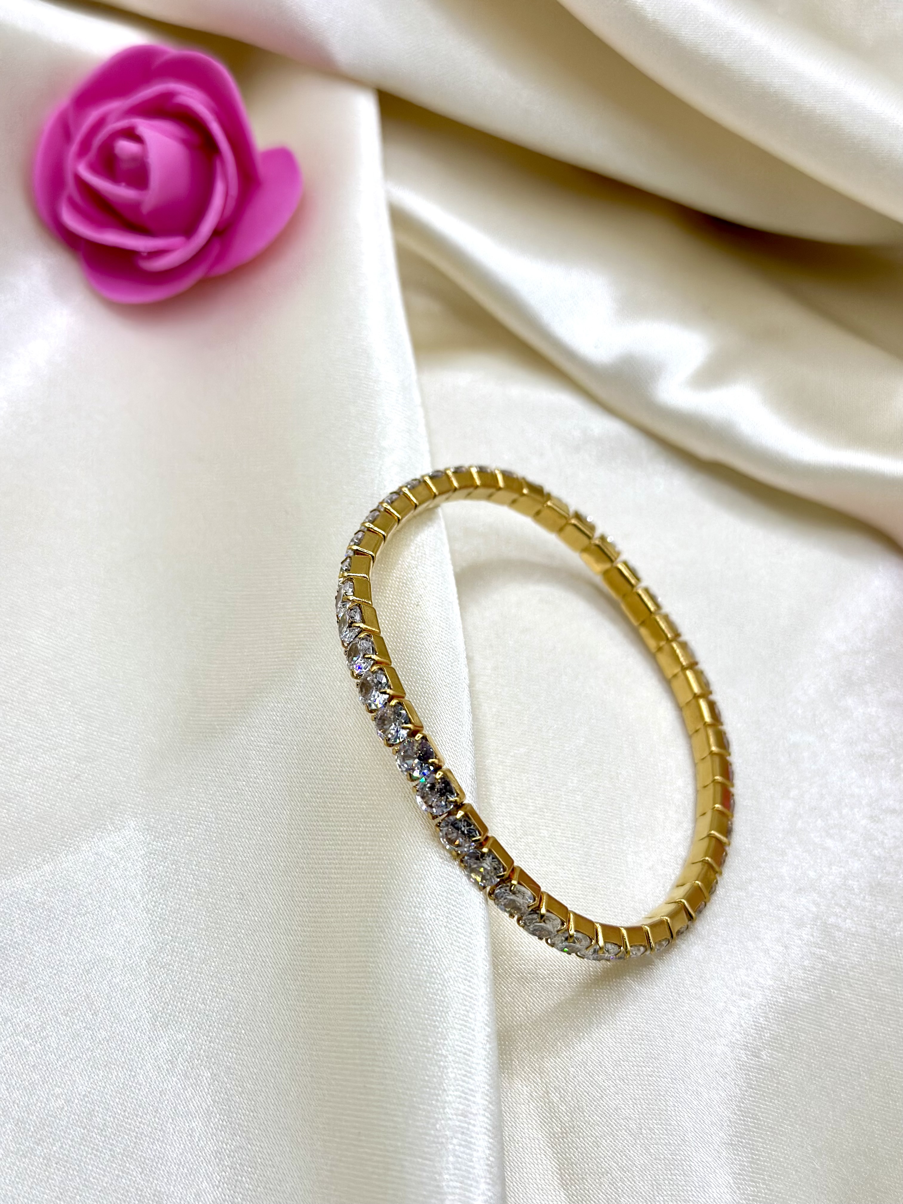 Bracelet strass blanc