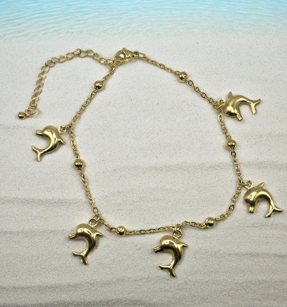 Chaîne de cheville dauphin