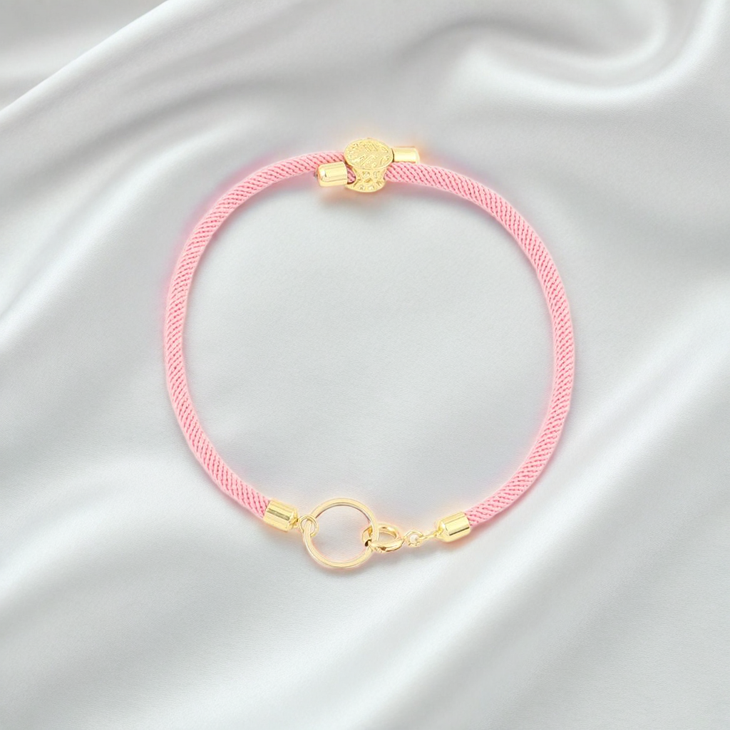 Bracelet nylon acier double cercle