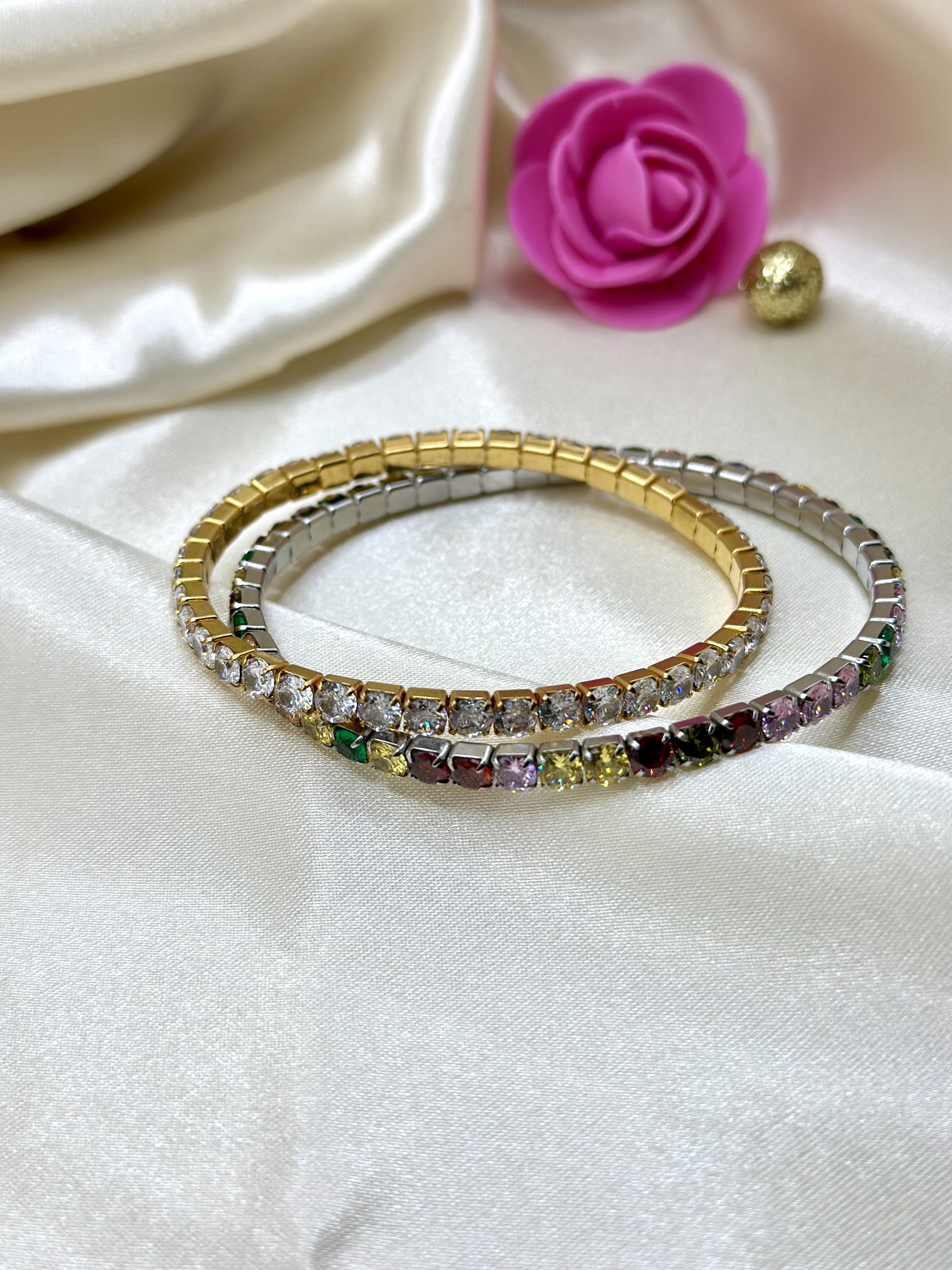 Bracelet strass blanc