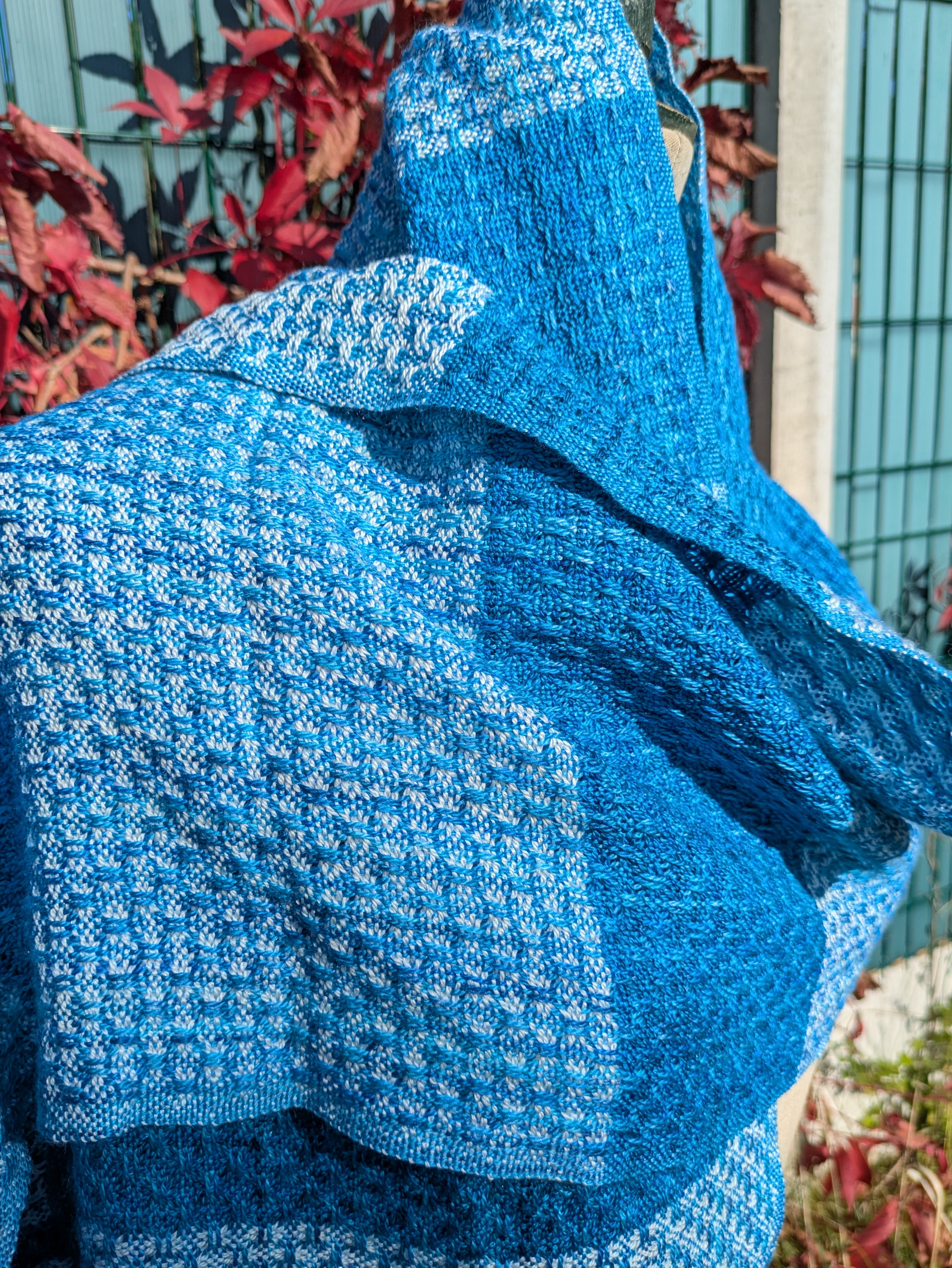 Murmures du ciel - Etole Merinos et soie 